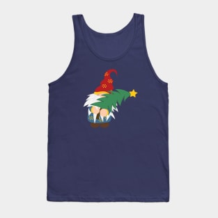 Tree Hugger Christmas Gnome Tank Top